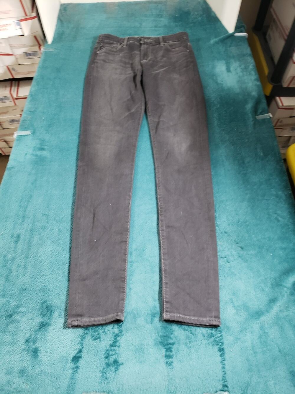 Adriano Goldschmied Jeans Size 25 Womens Black Stretch Farrah Skinny Ankle USA